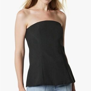 The Drop  Black Strapless Top size medium